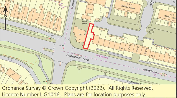 Lot: 70 - SITE WITH PLANNING FOR THREE FLATS -